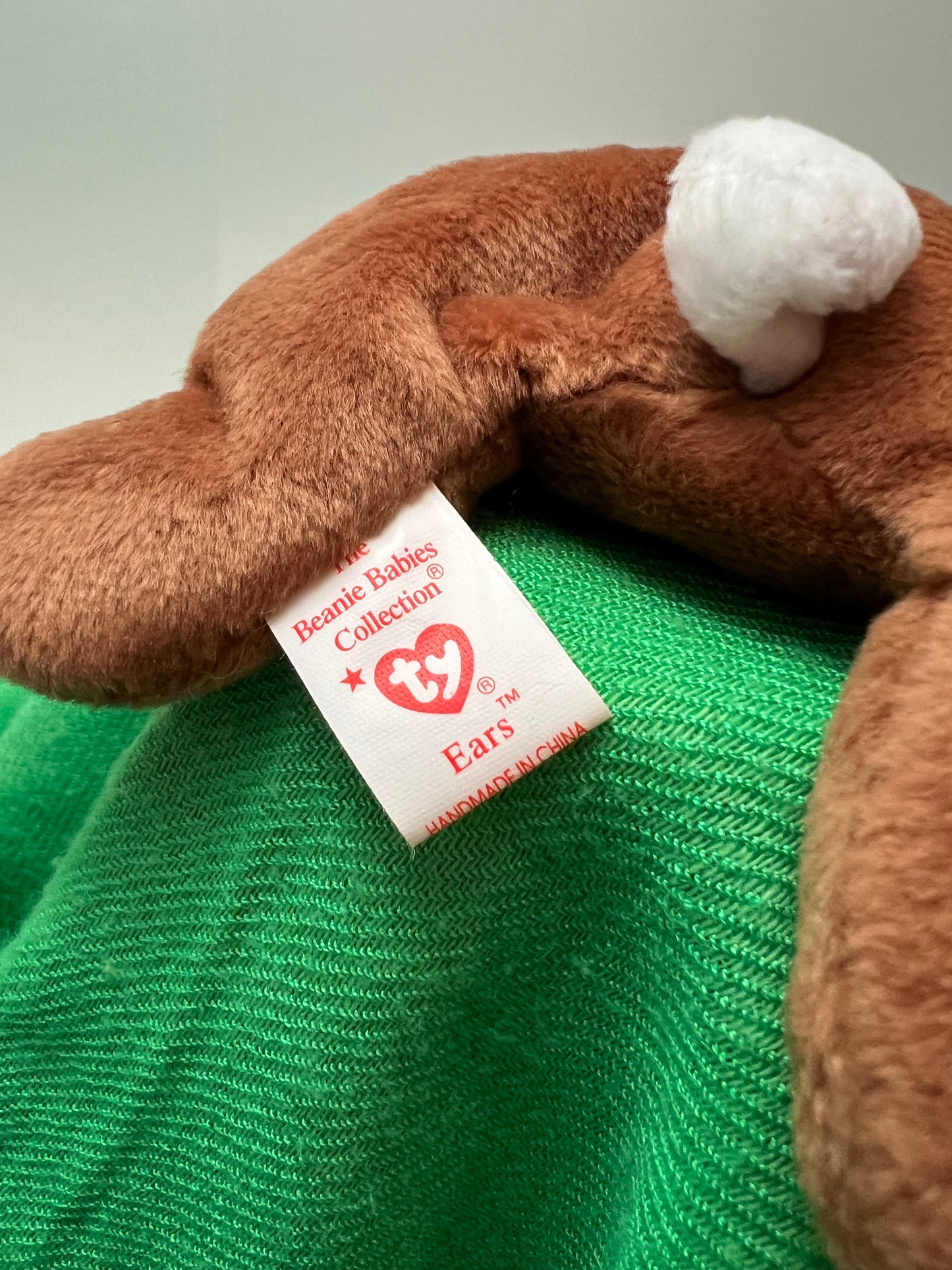 TY Beanie Baby EARS the Bunny Rabbit PVC 1995 RARE w/ Tag Errors Retired